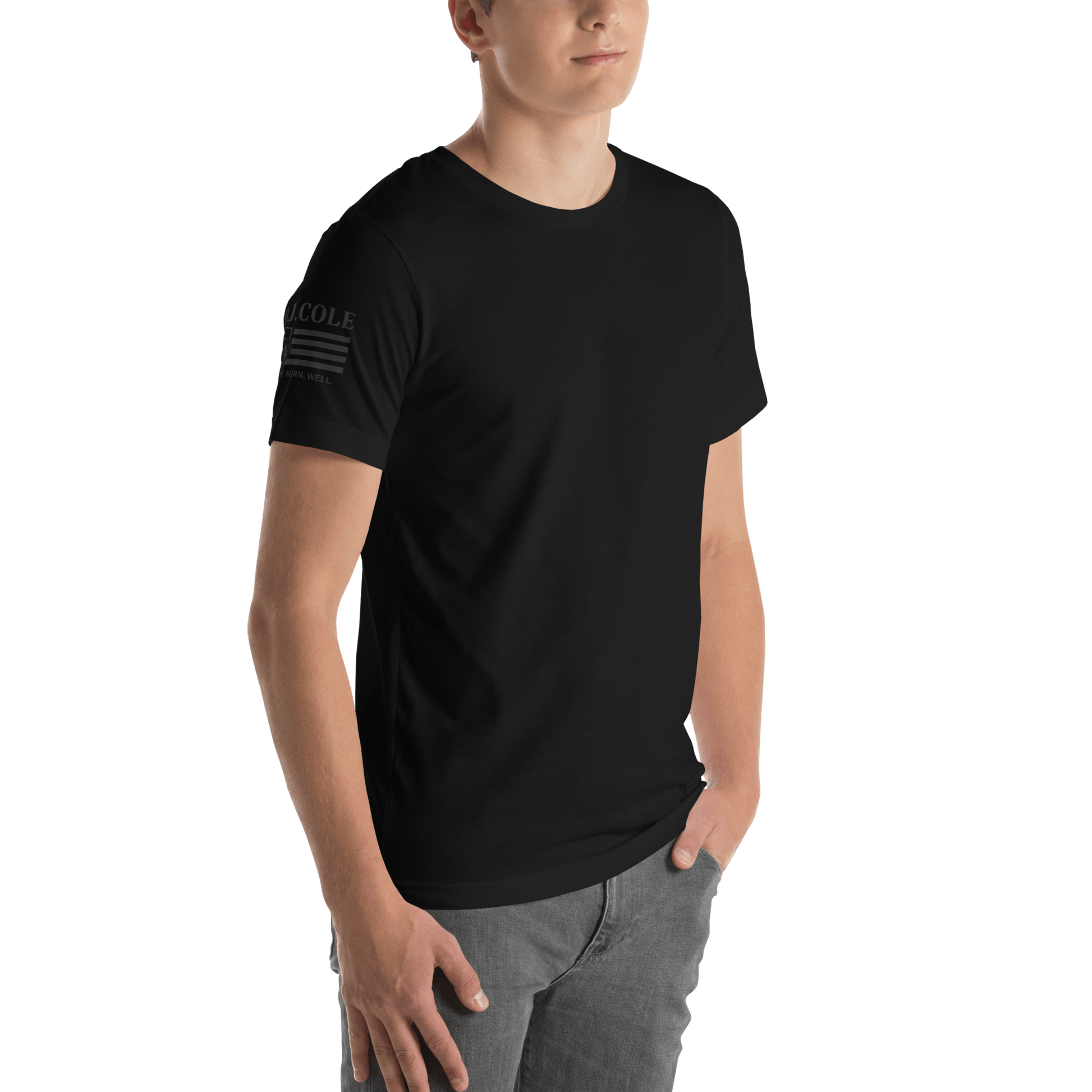 RJ Cole Patriot Everyday Logo Tee – Sleeve Branded Classic - R. J. Cole