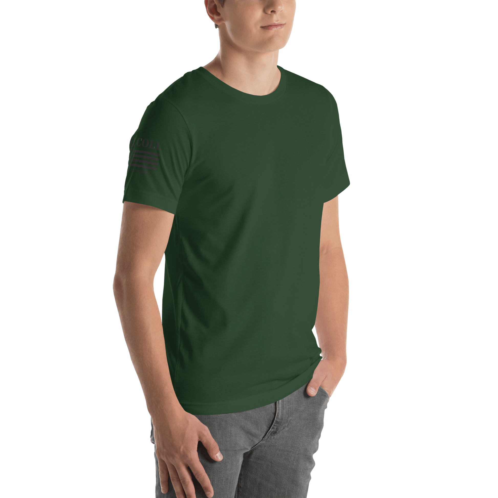 RJ Cole Patriot Everyday Logo Tee – Sleeve Branded Classic - R. J. Cole