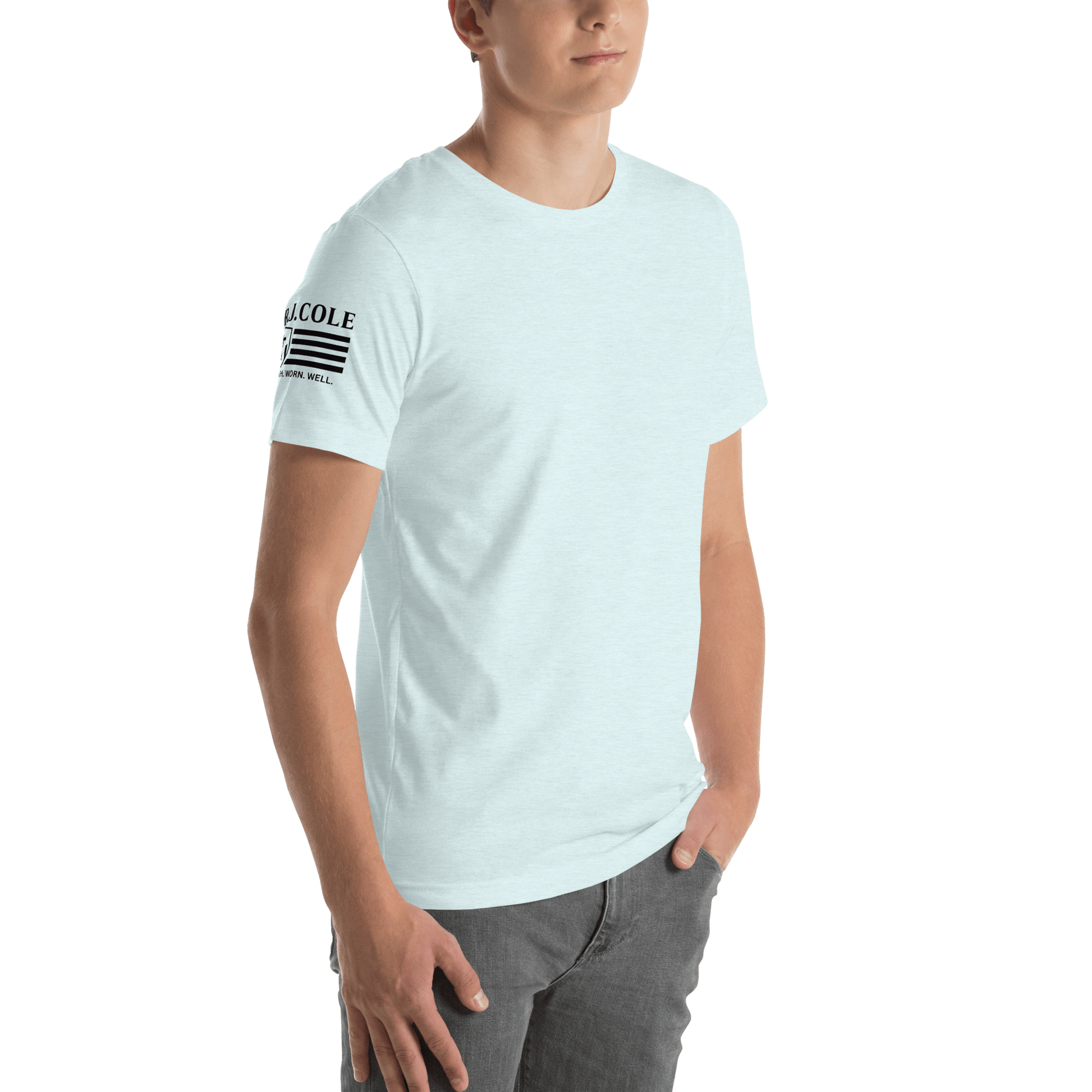 RJ Cole Patriot Everyday Logo Tee – Sleeve Branded Classic - R. J. Cole