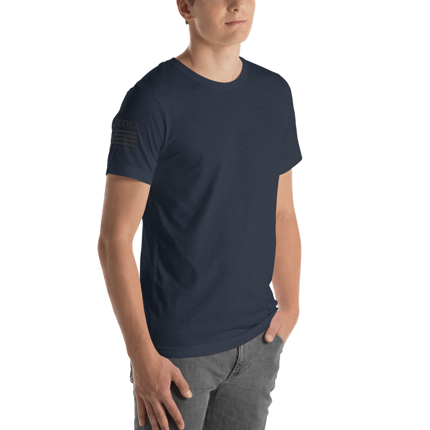 RJ Cole Patriot Everyday Logo Tee – Sleeve Branded Classic - R. J. Cole