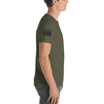 RJ Cole Patriot Everyday Logo Tee – Sleeve Branded Classic - R. J. Cole