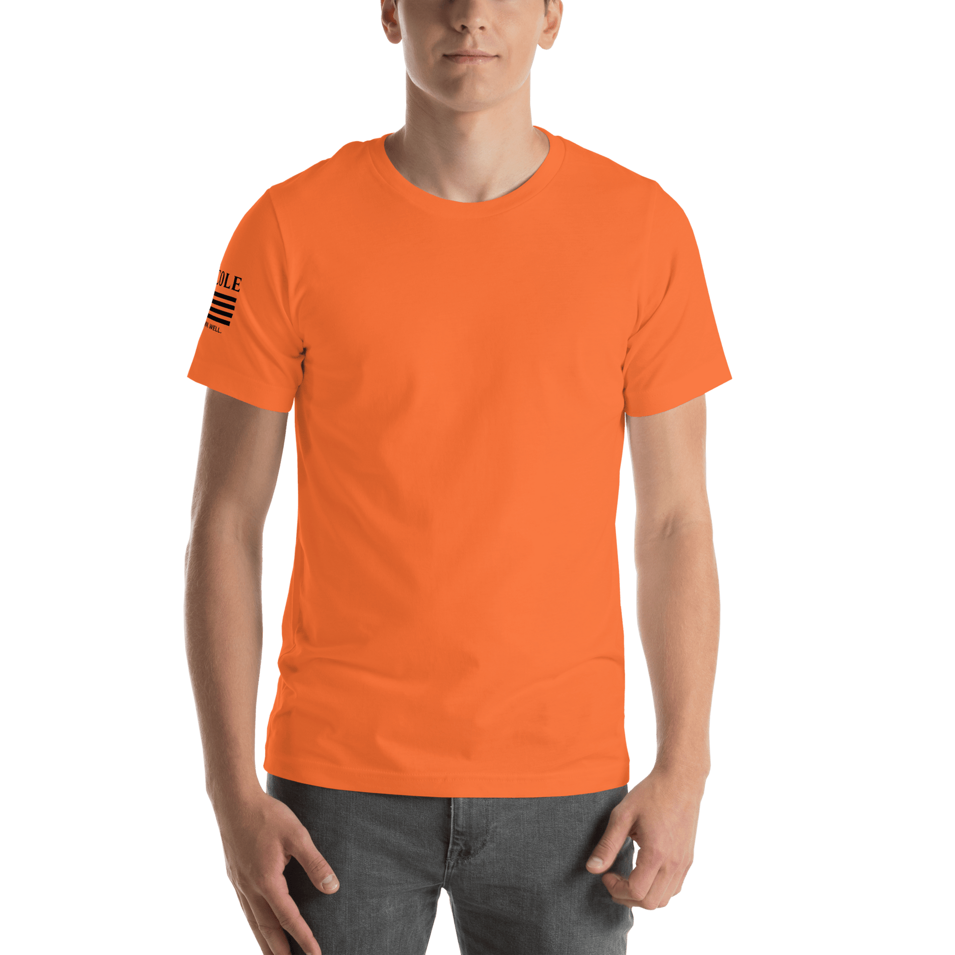 RJ Cole Patriot Everyday Logo Tee – Sleeve Branded Classic - R. J. Cole