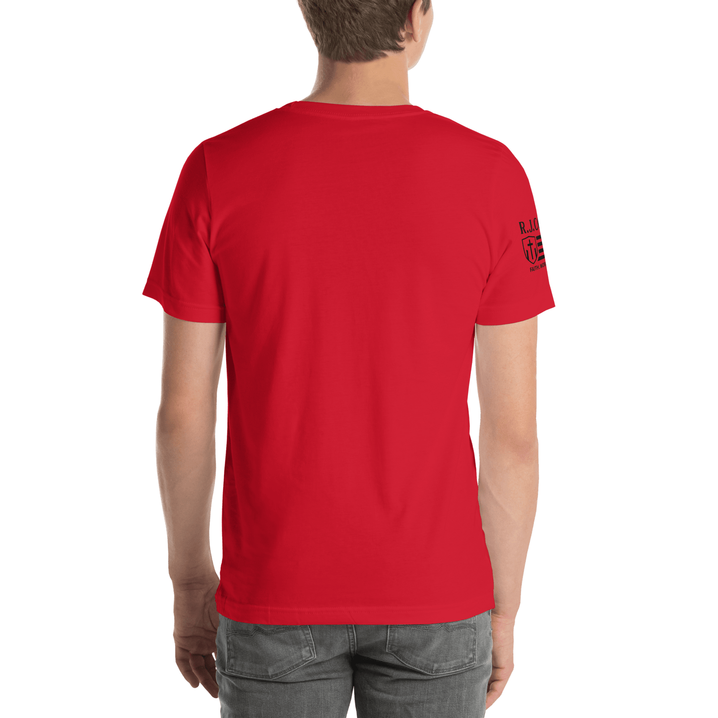 RJ Cole Patriot Everyday Logo Tee – Sleeve Branded Classic - R. J. Cole