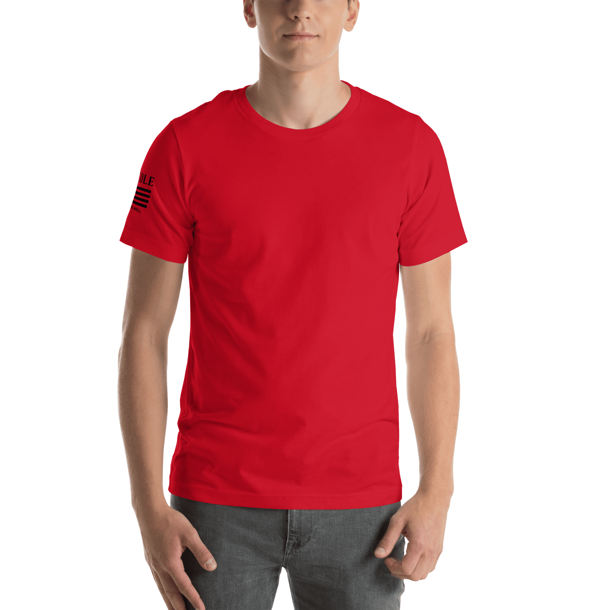 RJ Cole Patriot Everyday Logo Tee – Sleeve Branded Classic - R. J. Cole