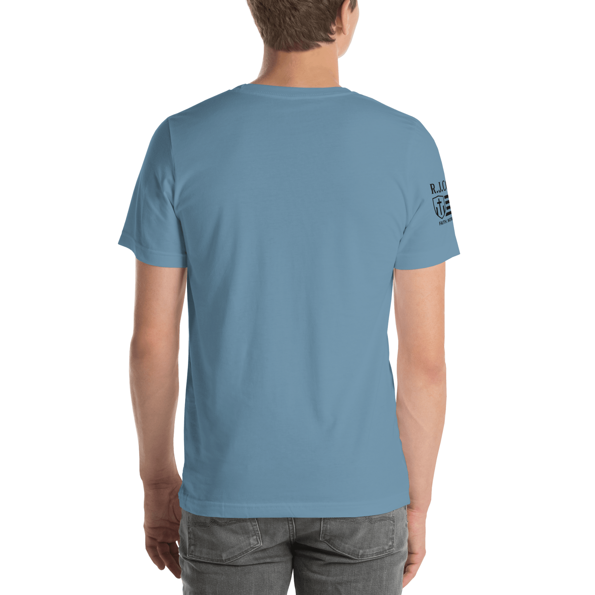 RJ Cole Patriot Everyday Logo Tee – Sleeve Branded Classic - R. J. Cole