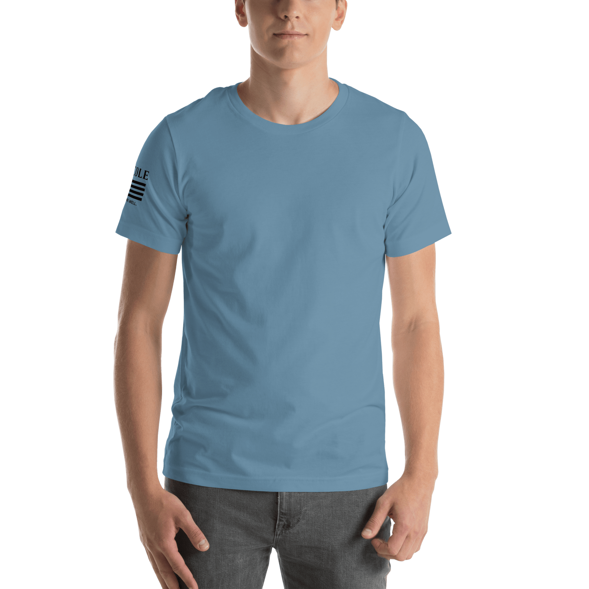 RJ Cole Patriot Everyday Logo Tee – Sleeve Branded Classic - R. J. Cole
