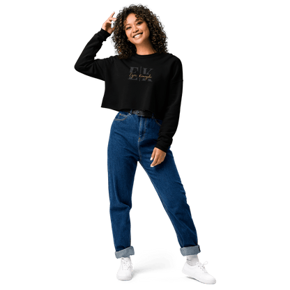 Ezer Kenegdo Crop Sweatshirt – Black | Strength Beside, Not Behind - R. J. Cole