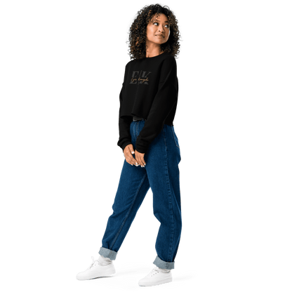 Ezer Kenegdo Crop Sweatshirt – Black | Strength Beside, Not Behind - R. J. Cole