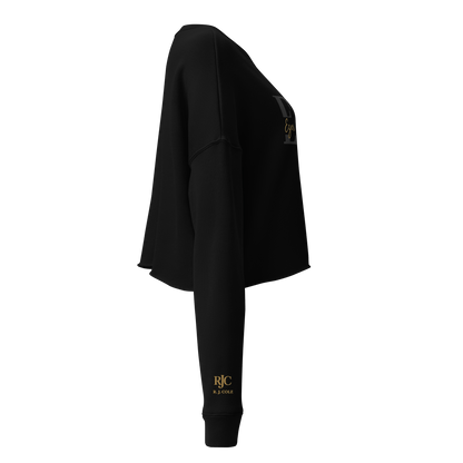 Ezer Kenegdo Crop Sweatshirt – Black | Strength Beside, Not Behind - R. J. Cole